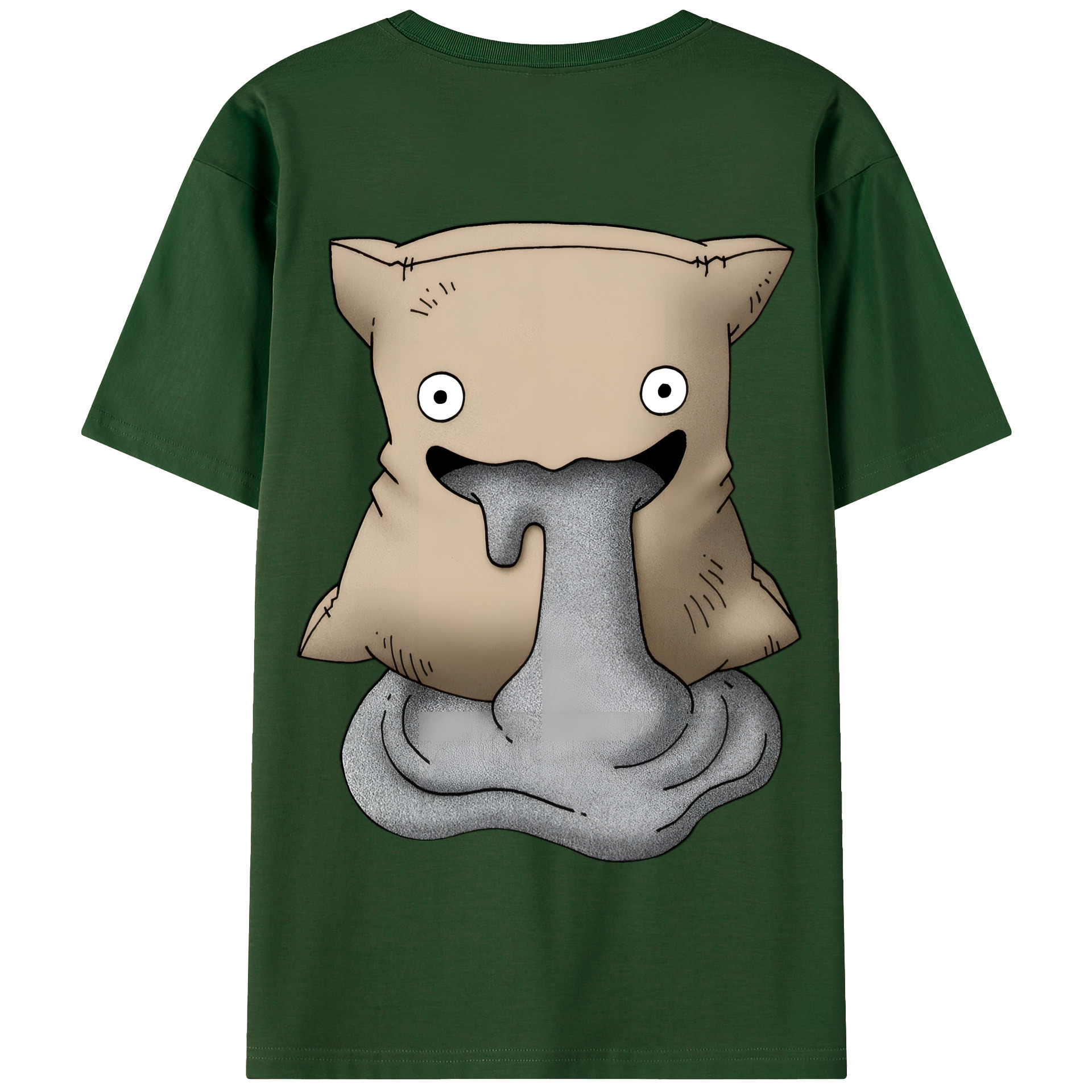 （画像用） ドラゴンクエスト Doragon Kuesuto Dragon Quest 綿100％半袖Tシャツ（背面プリント）